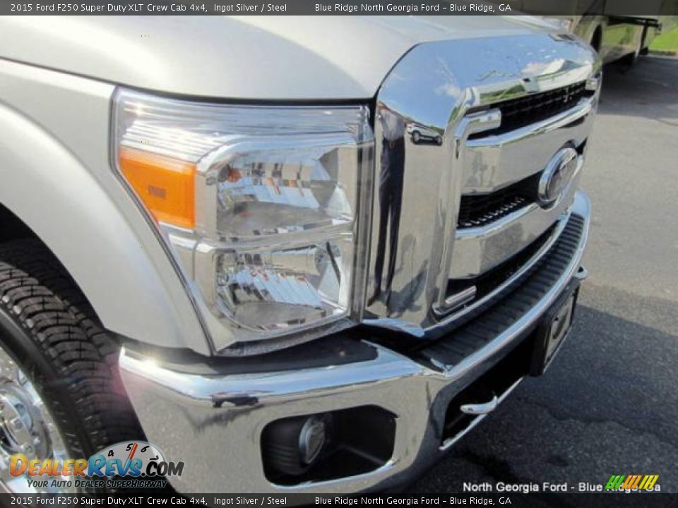 2015 Ford F250 Super Duty XLT Crew Cab 4x4 Ingot Silver / Steel Photo #32
