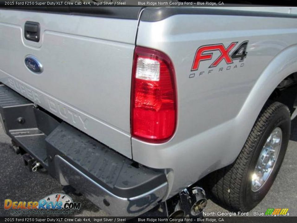 2015 Ford F250 Super Duty XLT Crew Cab 4x4 Ingot Silver / Steel Photo #33
