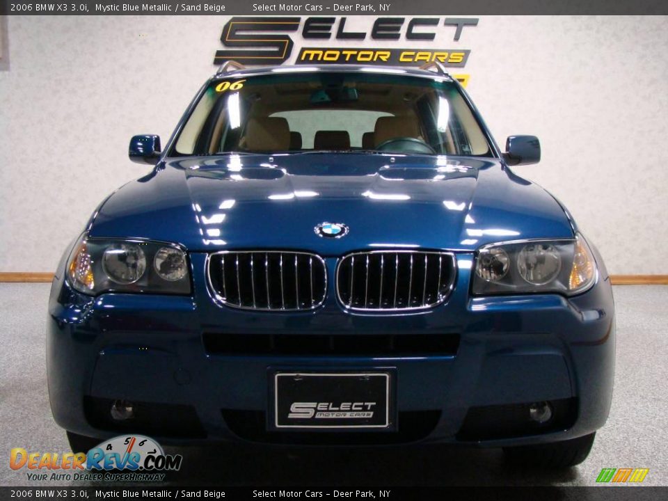 2006 BMW X3 3.0i Mystic Blue Metallic / Sand Beige Photo #2
