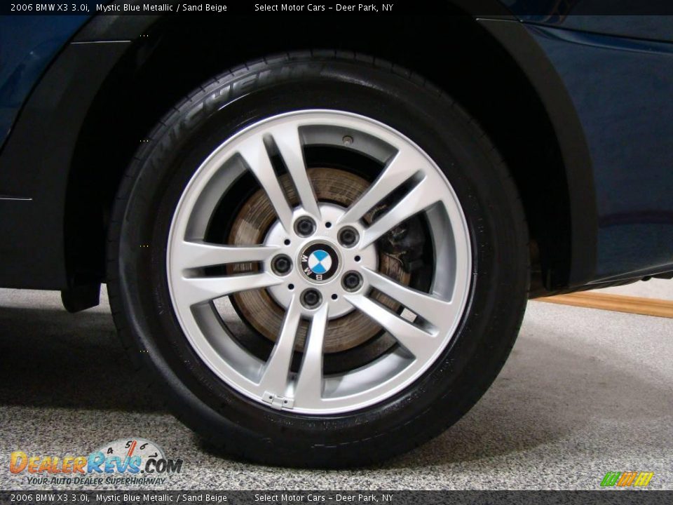 2006 BMW X3 3.0i Mystic Blue Metallic / Sand Beige Photo #7