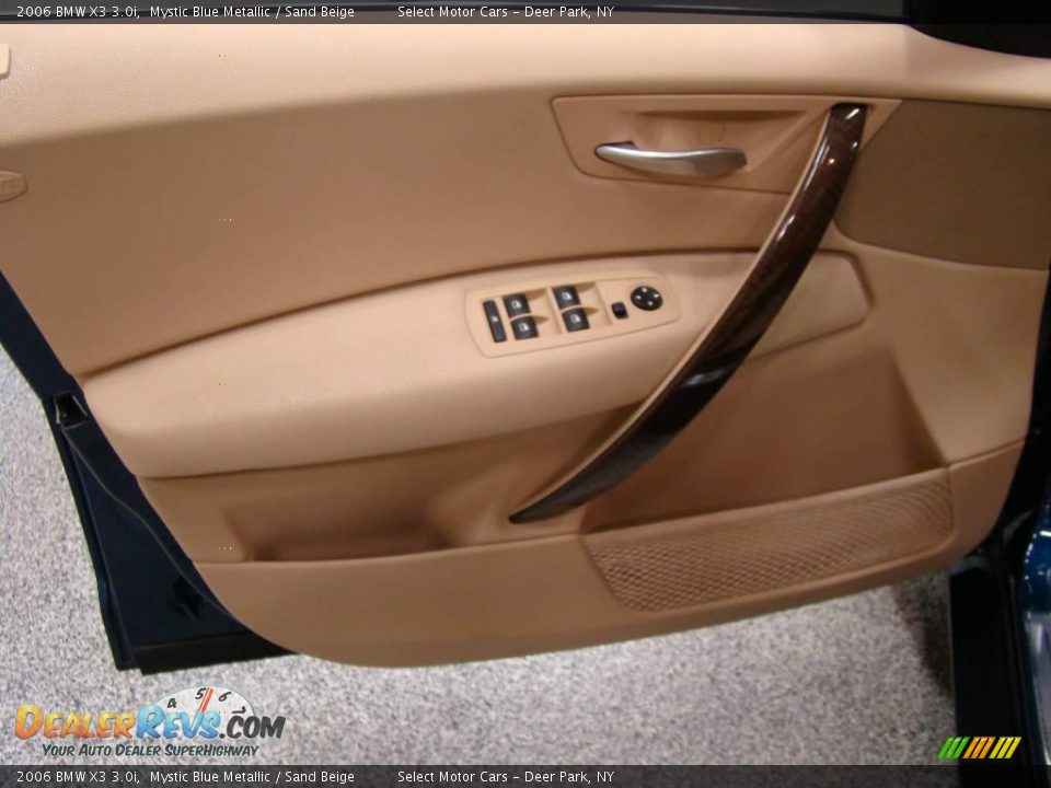 2006 BMW X3 3.0i Mystic Blue Metallic / Sand Beige Photo #8