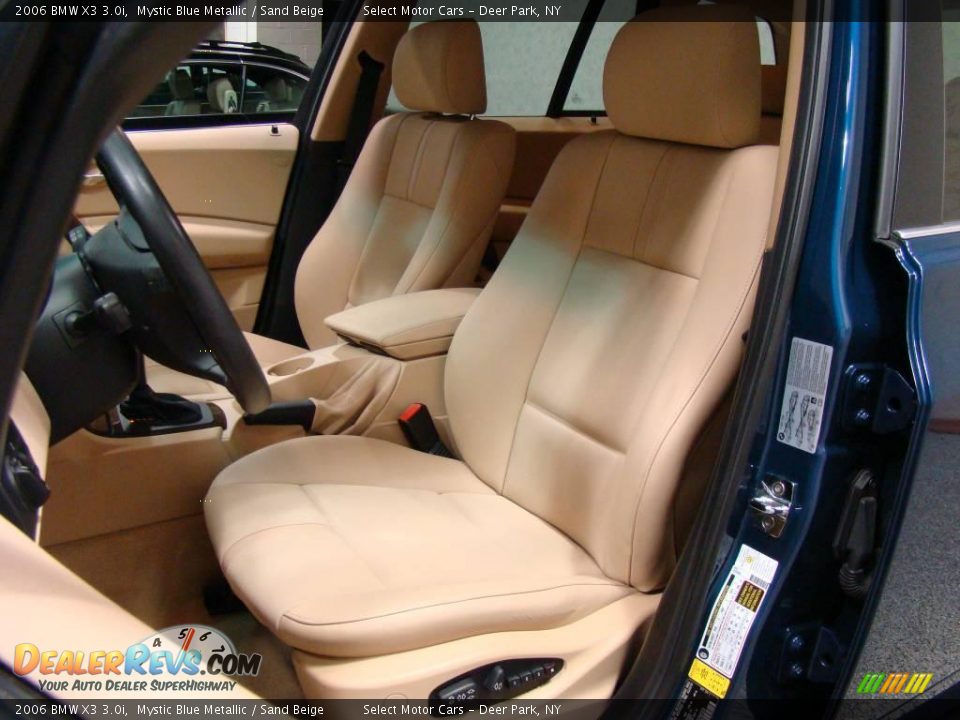 2006 BMW X3 3.0i Mystic Blue Metallic / Sand Beige Photo #9