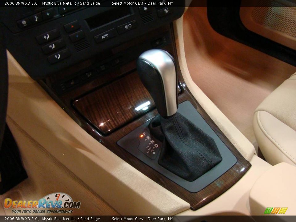 2006 BMW X3 3.0i Mystic Blue Metallic / Sand Beige Photo #12