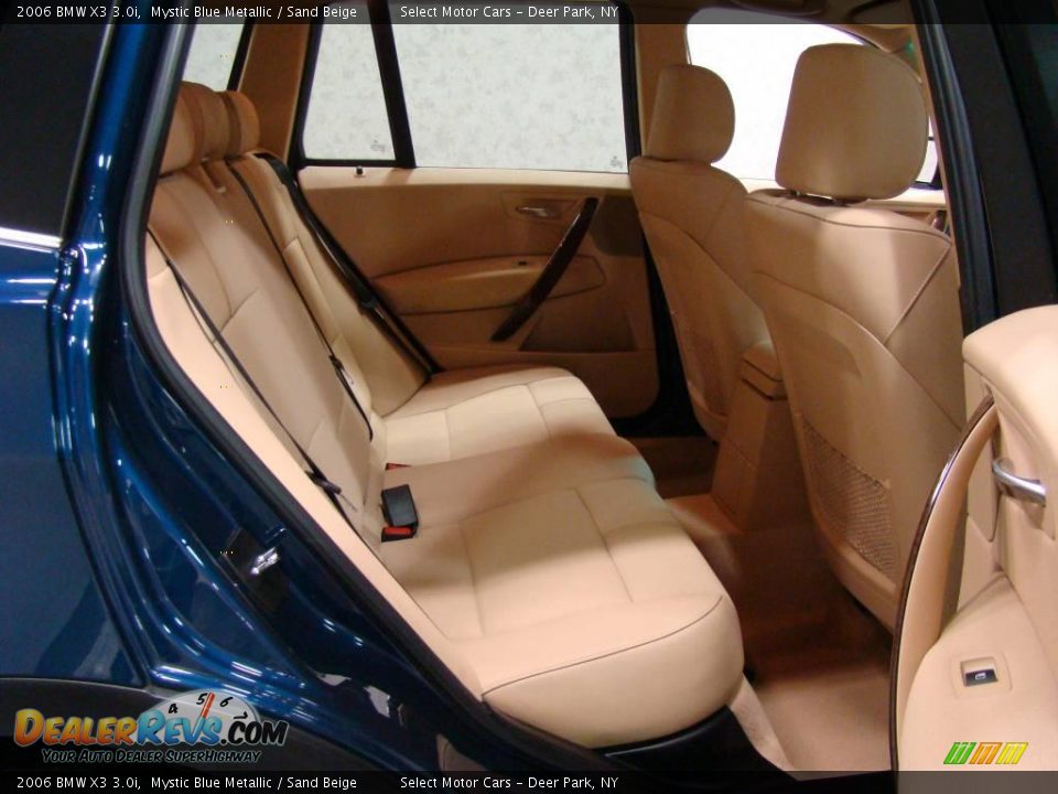 2006 BMW X3 3.0i Mystic Blue Metallic / Sand Beige Photo #13