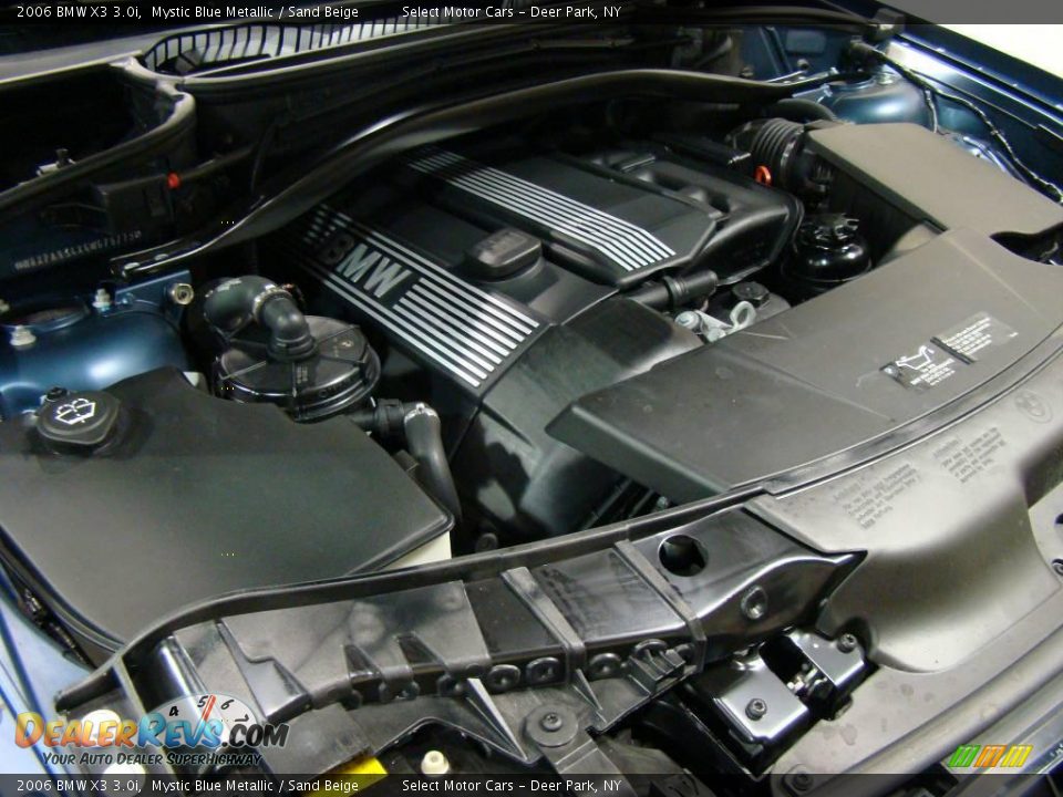 2006 BMW X3 3.0i Mystic Blue Metallic / Sand Beige Photo #14
