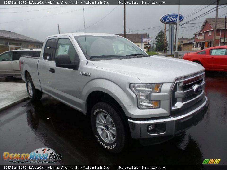 Front 3/4 View of 2015 Ford F150 XL SuperCab 4x4 Photo #10