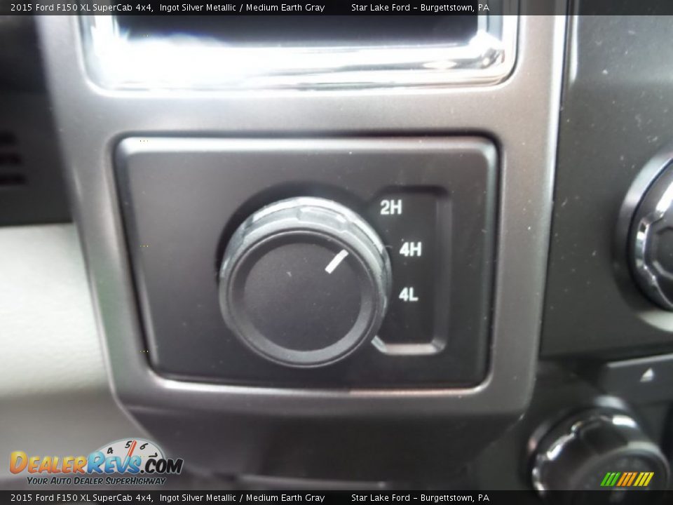 2015 Ford F150 XL SuperCab 4x4 Ingot Silver Metallic / Medium Earth Gray Photo #18