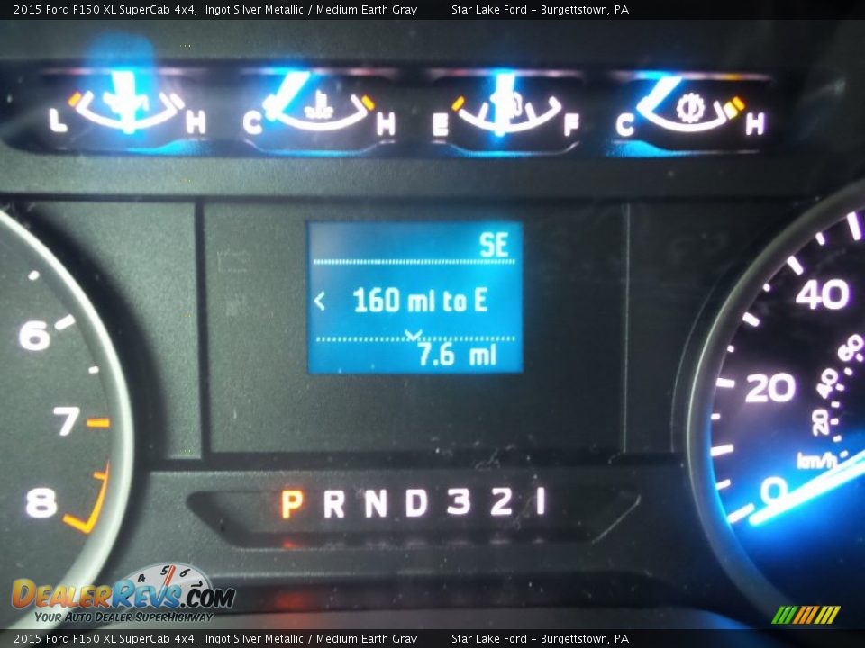 2015 Ford F150 XL SuperCab 4x4 Ingot Silver Metallic / Medium Earth Gray Photo #19