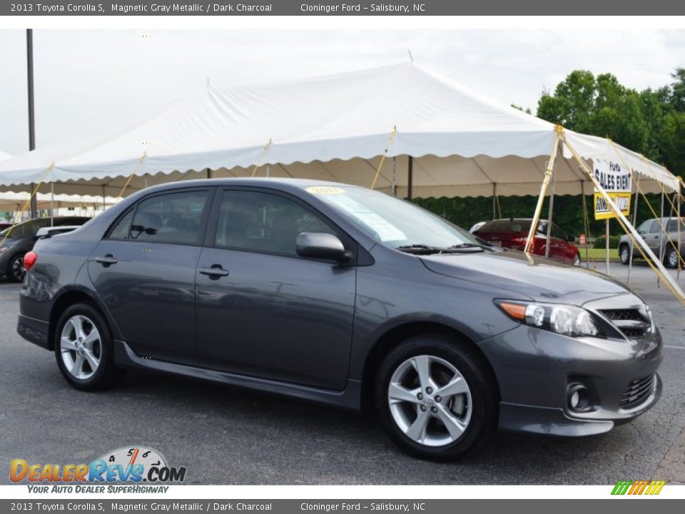 2013 Toyota Corolla S Magnetic Gray Metallic / Dark Charcoal Photo #1
