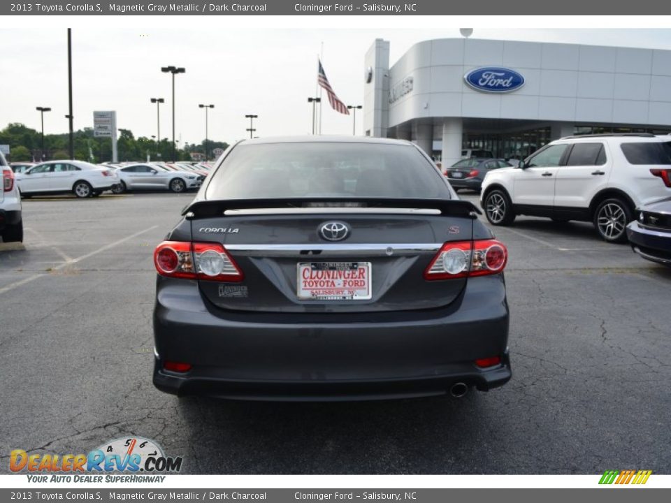 2013 Toyota Corolla S Magnetic Gray Metallic / Dark Charcoal Photo #4
