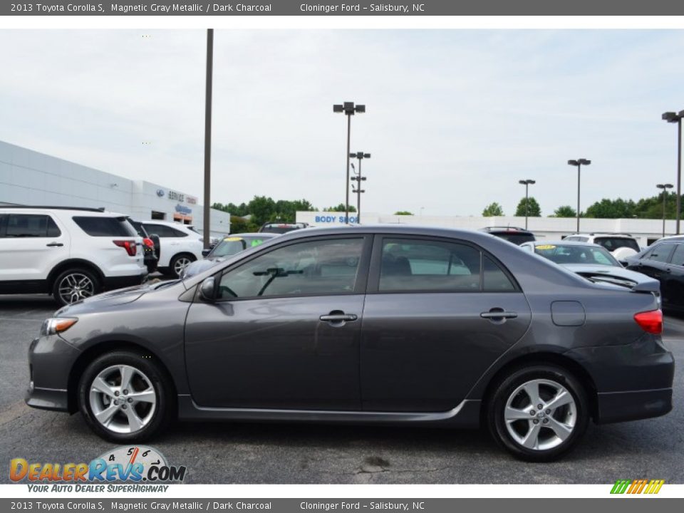 2013 Toyota Corolla S Magnetic Gray Metallic / Dark Charcoal Photo #6
