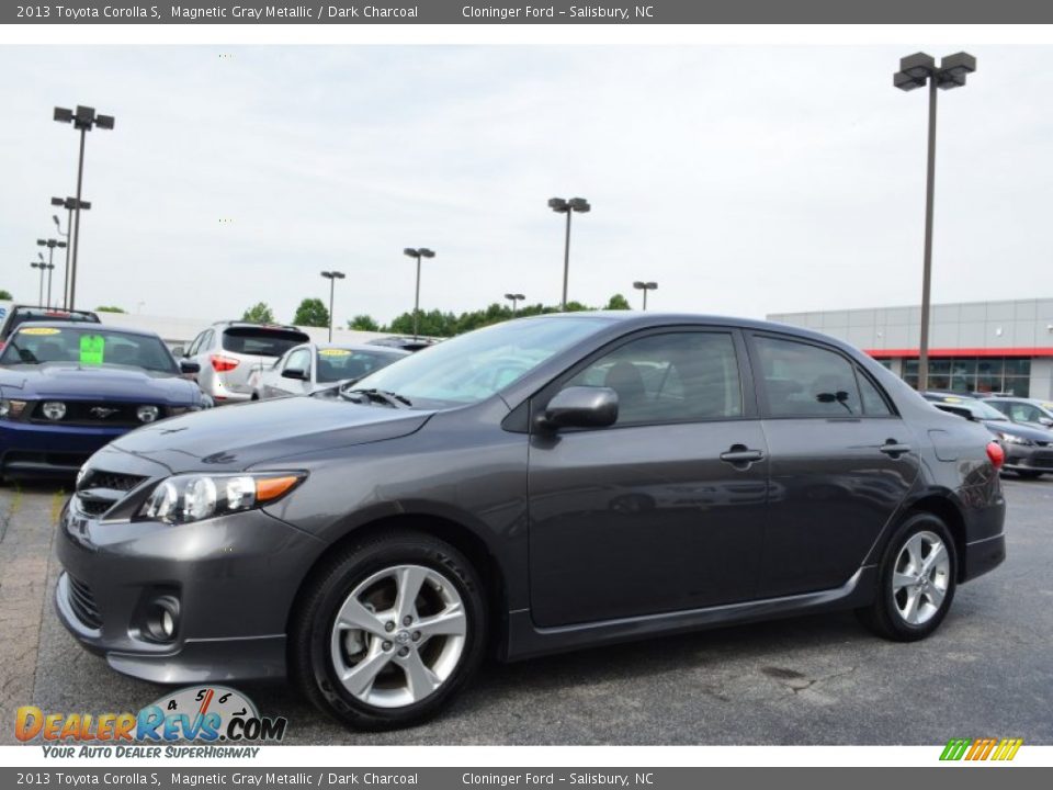 2013 Toyota Corolla S Magnetic Gray Metallic / Dark Charcoal Photo #7