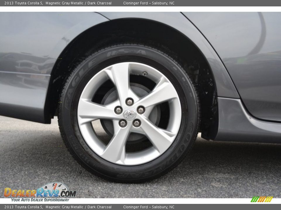 2013 Toyota Corolla S Magnetic Gray Metallic / Dark Charcoal Photo #8