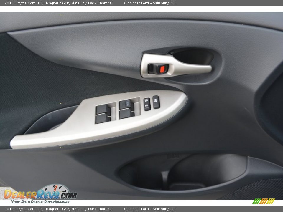 2013 Toyota Corolla S Magnetic Gray Metallic / Dark Charcoal Photo #9