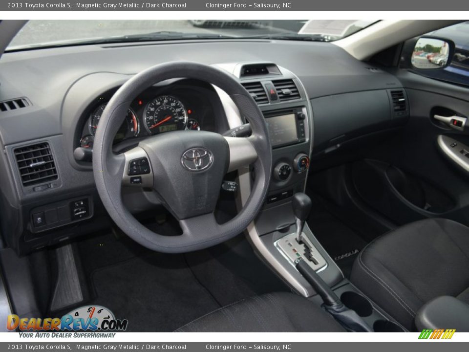 2013 Toyota Corolla S Magnetic Gray Metallic / Dark Charcoal Photo #11