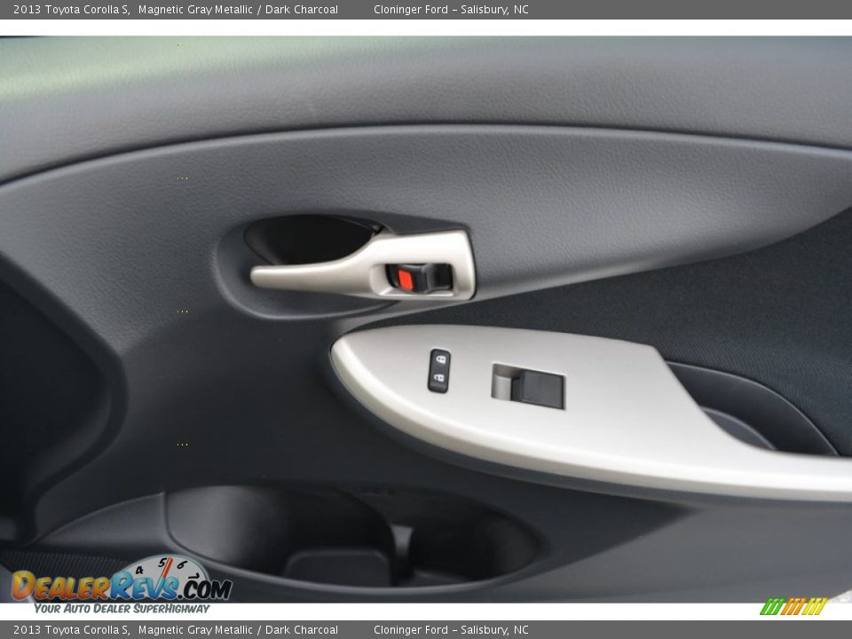2013 Toyota Corolla S Magnetic Gray Metallic / Dark Charcoal Photo #16