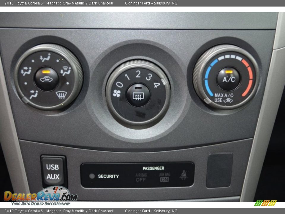 2013 Toyota Corolla S Magnetic Gray Metallic / Dark Charcoal Photo #20