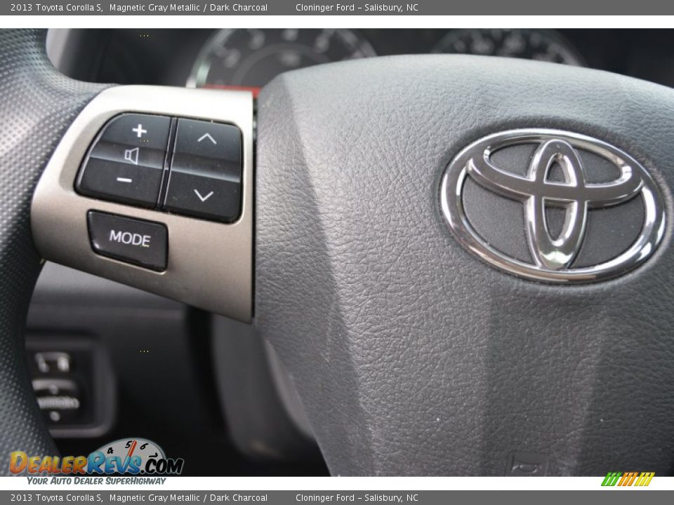 2013 Toyota Corolla S Magnetic Gray Metallic / Dark Charcoal Photo #21