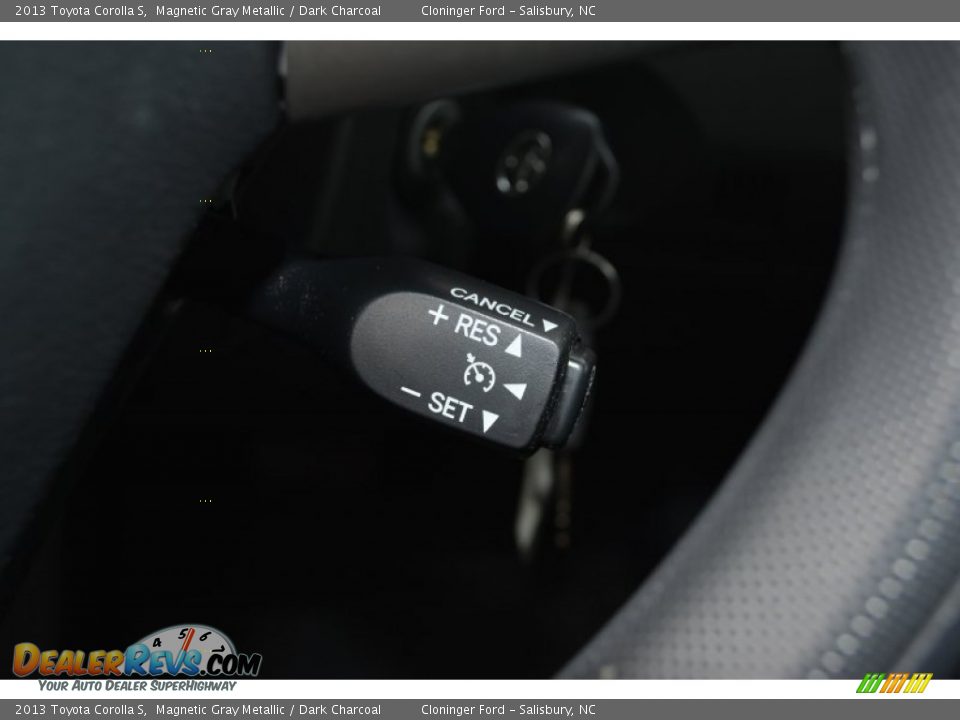 2013 Toyota Corolla S Magnetic Gray Metallic / Dark Charcoal Photo #22