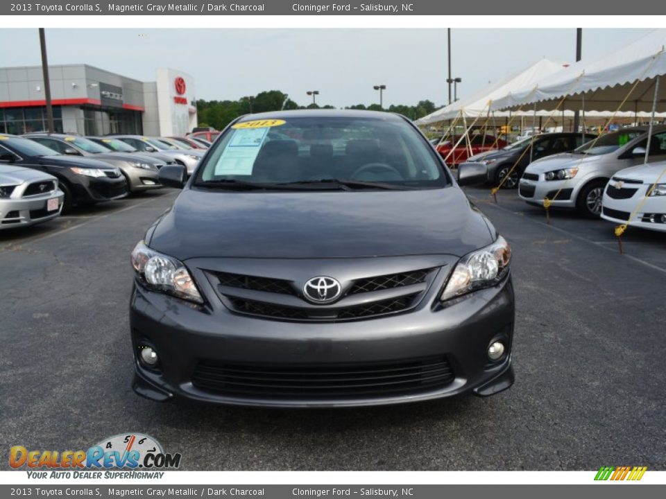 2013 Toyota Corolla S Magnetic Gray Metallic / Dark Charcoal Photo #27