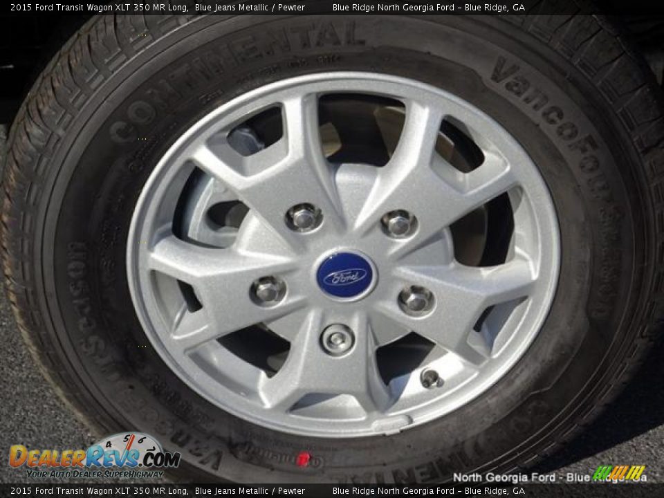 2015 Ford Transit Wagon XLT 350 MR Long Blue Jeans Metallic / Pewter Photo #9