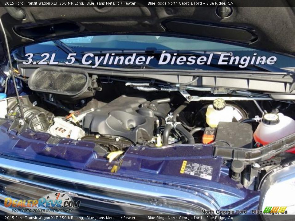 2015 Ford Transit Wagon XLT 350 MR Long Blue Jeans Metallic / Pewter Photo #10