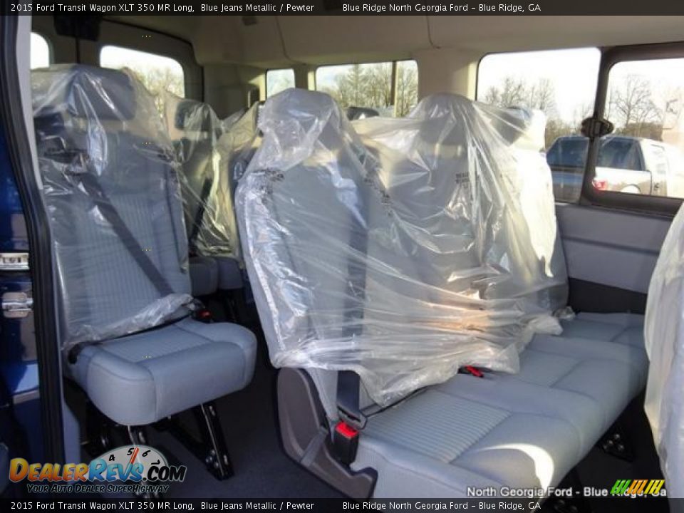 2015 Ford Transit Wagon XLT 350 MR Long Blue Jeans Metallic / Pewter Photo #14