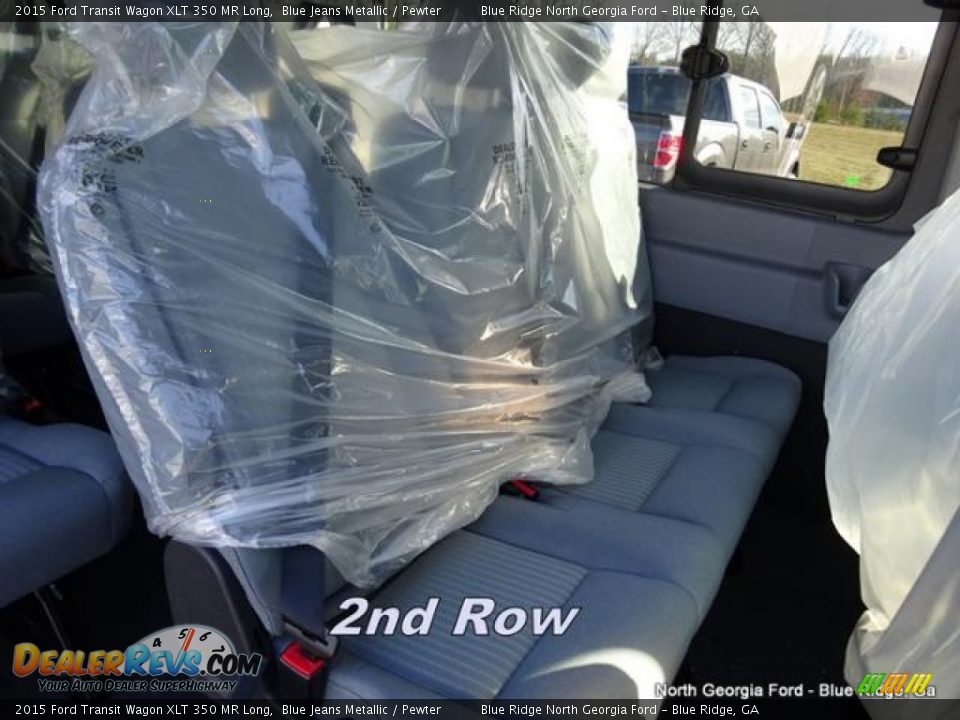 2015 Ford Transit Wagon XLT 350 MR Long Blue Jeans Metallic / Pewter Photo #15
