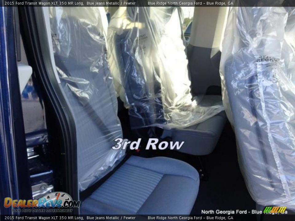 2015 Ford Transit Wagon XLT 350 MR Long Blue Jeans Metallic / Pewter Photo #16