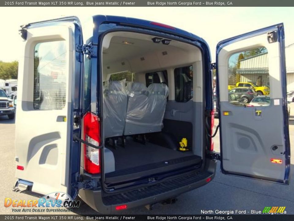 2015 Ford Transit Wagon XLT 350 MR Long Blue Jeans Metallic / Pewter Photo #18
