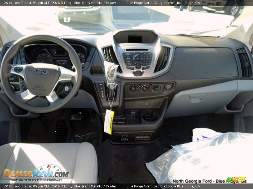 2015 Ford Transit Wagon XLT 350 MR Long Blue Jeans Metallic / Pewter Photo #21