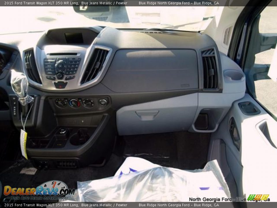 2015 Ford Transit Wagon XLT 350 MR Long Blue Jeans Metallic / Pewter Photo #22