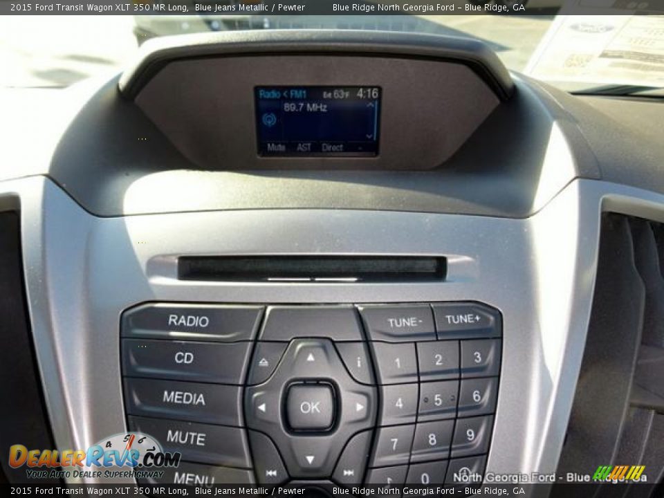 2015 Ford Transit Wagon XLT 350 MR Long Blue Jeans Metallic / Pewter Photo #26