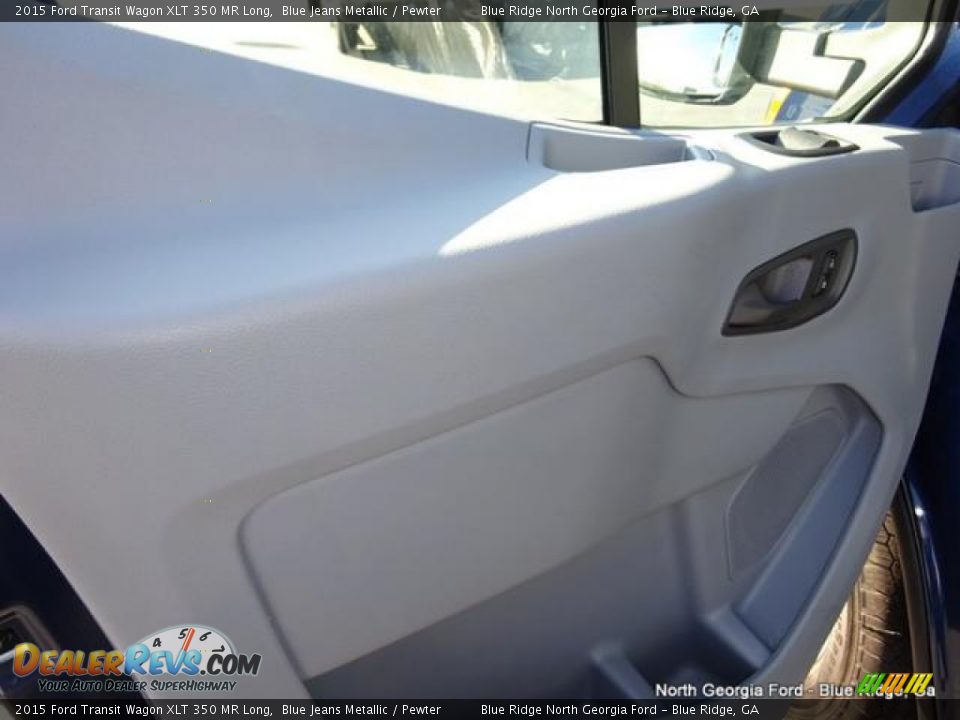 2015 Ford Transit Wagon XLT 350 MR Long Blue Jeans Metallic / Pewter Photo #30