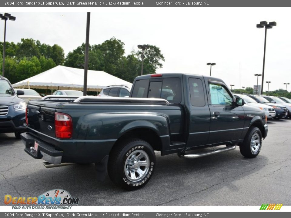 2004 Ford Ranger XLT SuperCab Dark Green Metallic / Black/Medium Pebble Photo #3