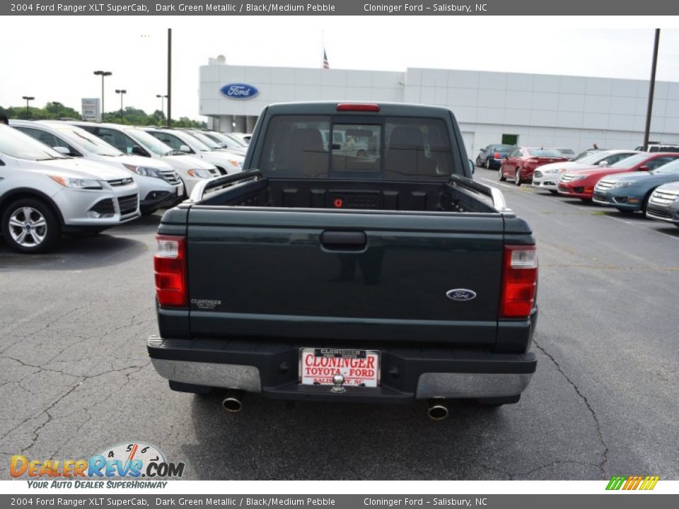 2004 Ford Ranger XLT SuperCab Dark Green Metallic / Black/Medium Pebble Photo #4