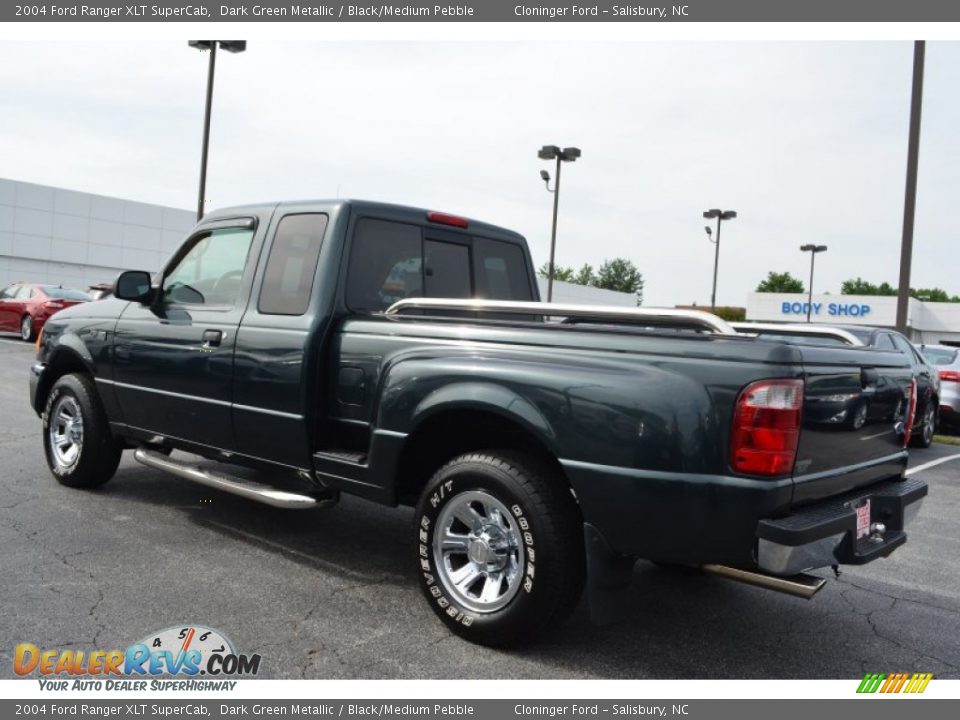 2004 Ford Ranger XLT SuperCab Dark Green Metallic / Black/Medium Pebble Photo #5