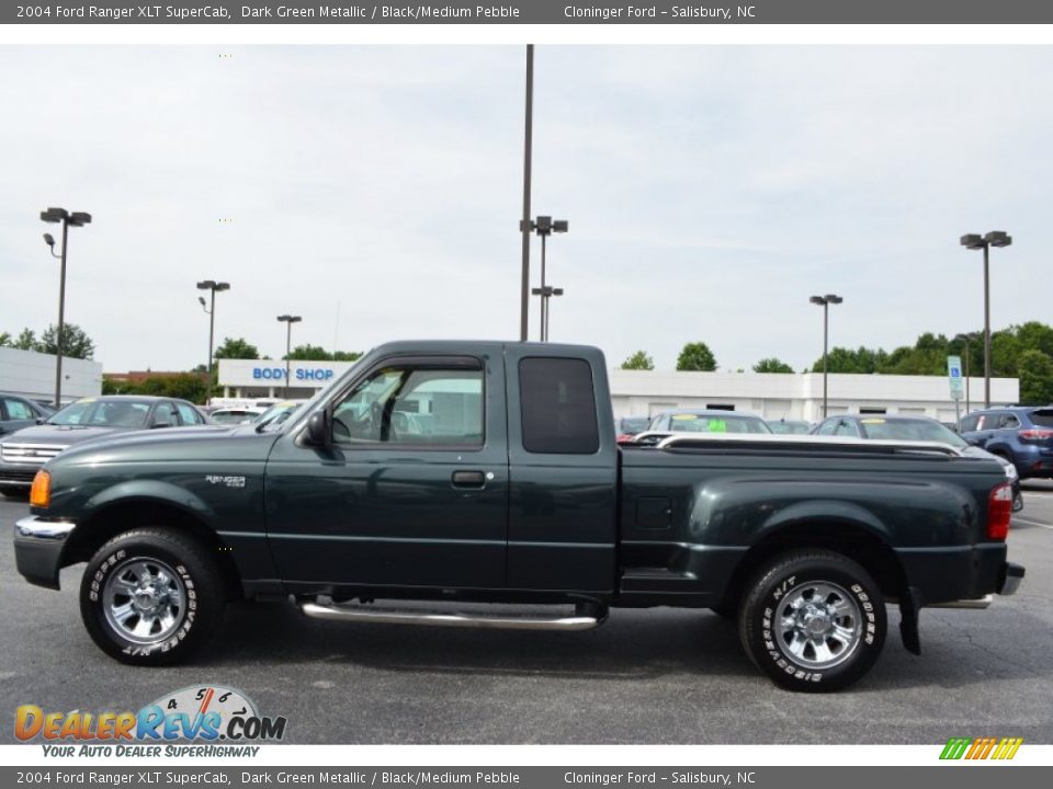 2004 Ford Ranger XLT SuperCab Dark Green Metallic / Black/Medium Pebble Photo #6