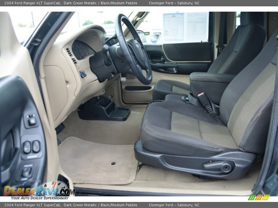 2004 Ford Ranger XLT SuperCab Dark Green Metallic / Black/Medium Pebble Photo #10