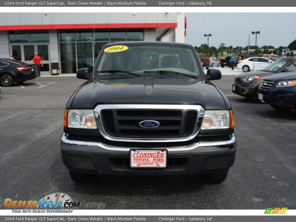 2004 Ford Ranger XLT SuperCab Dark Green Metallic / Black/Medium Pebble Photo #23
