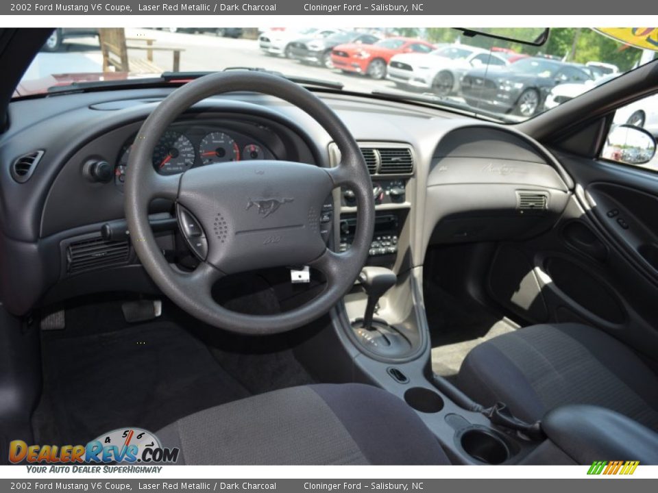 Dashboard of 2002 Ford Mustang V6 Coupe Photo #11