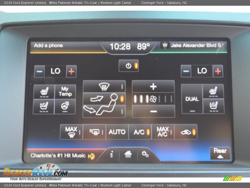 Controls of 2016 Ford Explorer Limited Photo #17