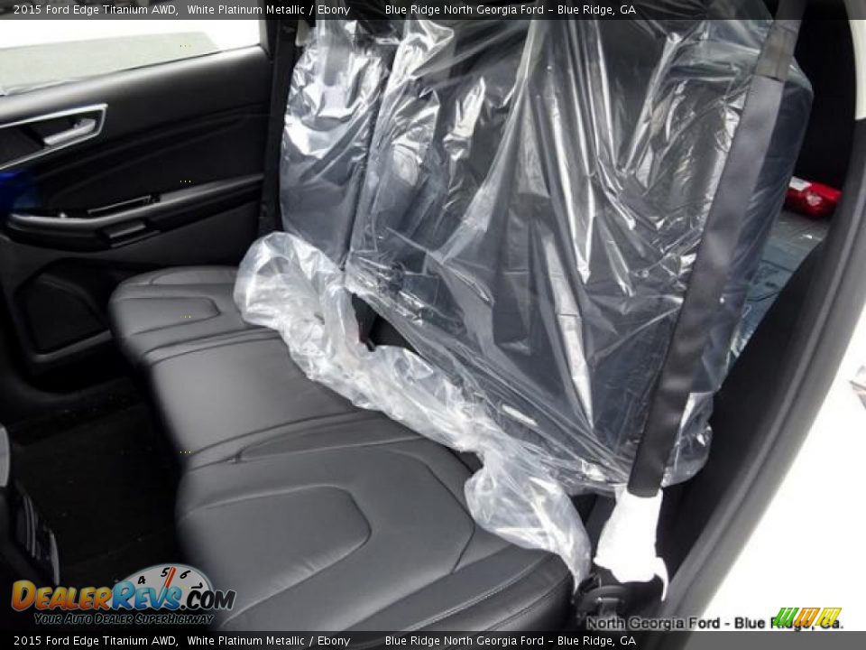 2015 Ford Edge Titanium AWD White Platinum Metallic / Ebony Photo #11