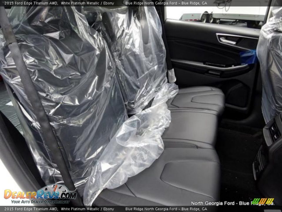 2015 Ford Edge Titanium AWD White Platinum Metallic / Ebony Photo #12