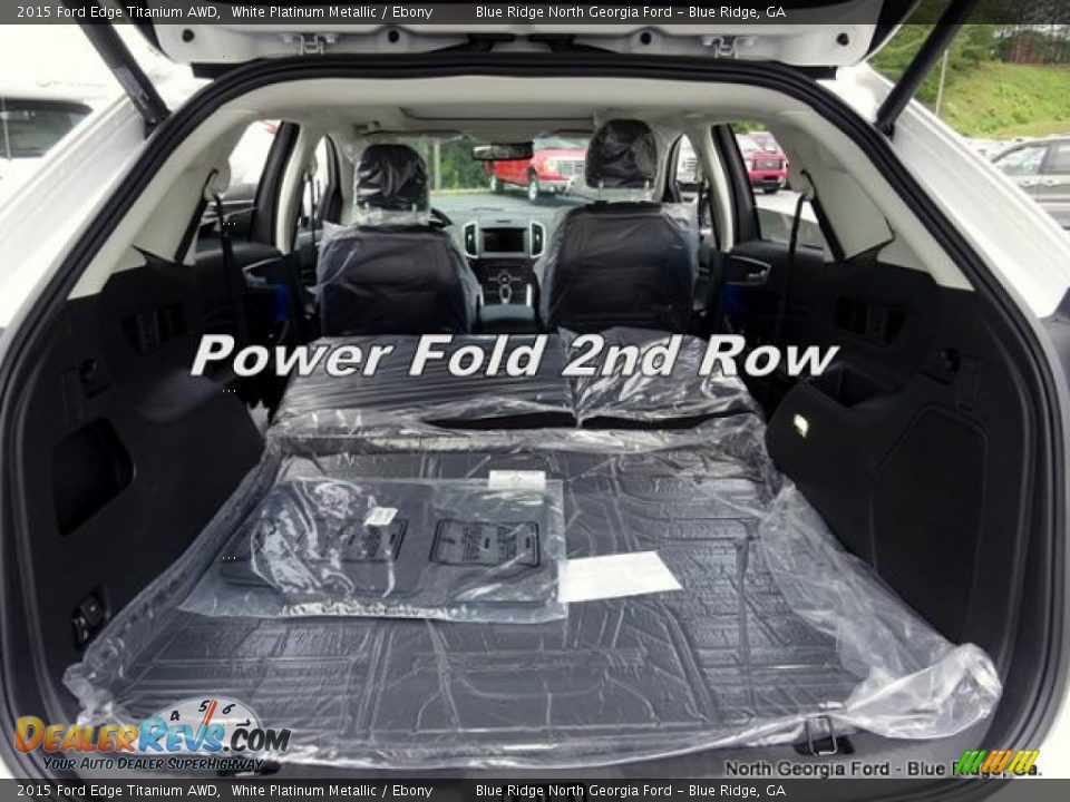 2015 Ford Edge Titanium AWD White Platinum Metallic / Ebony Photo #14