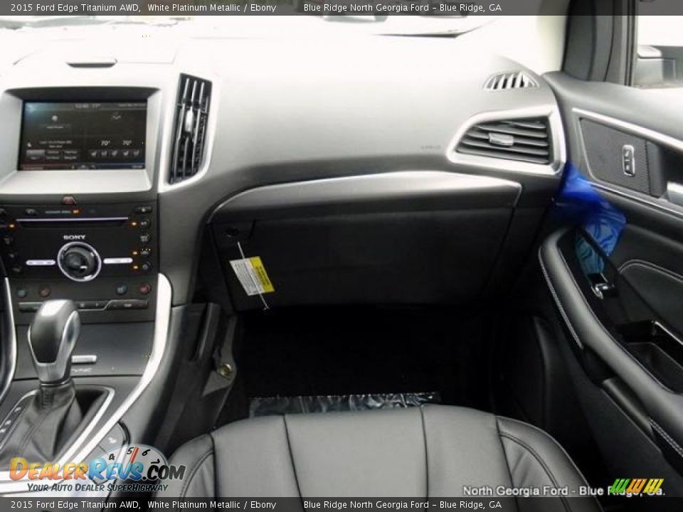 2015 Ford Edge Titanium AWD White Platinum Metallic / Ebony Photo #17