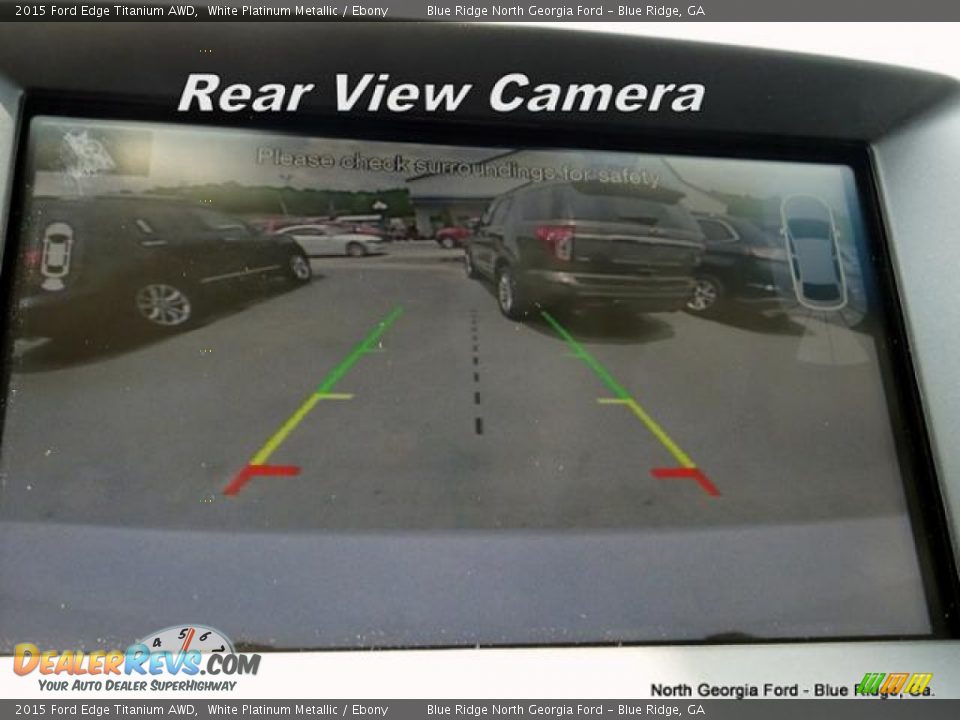 2015 Ford Edge Titanium AWD White Platinum Metallic / Ebony Photo #21