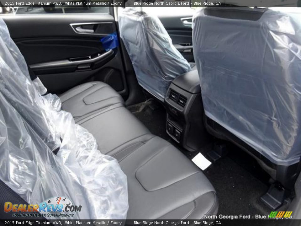 2015 Ford Edge Titanium AWD White Platinum Metallic / Ebony Photo #32
