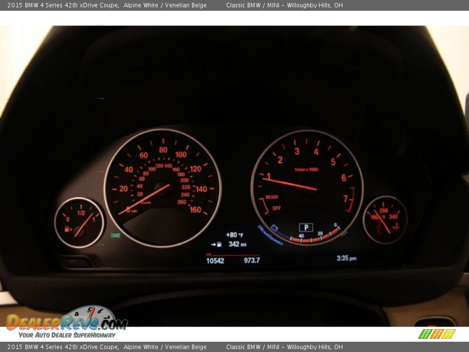 2015 BMW 4 Series 428i xDrive Coupe Gauges Photo #10
