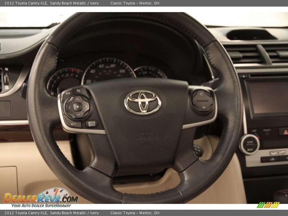 2012 Toyota Camry XLE Sandy Beach Metallic / Ivory Photo #6